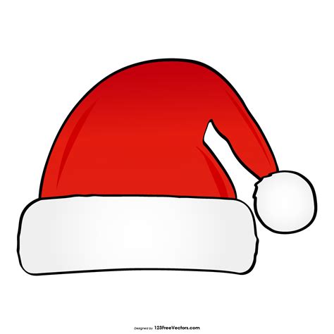 cartoon santa hat